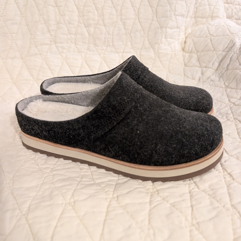 Merrill Charcoal Slip-On Mules